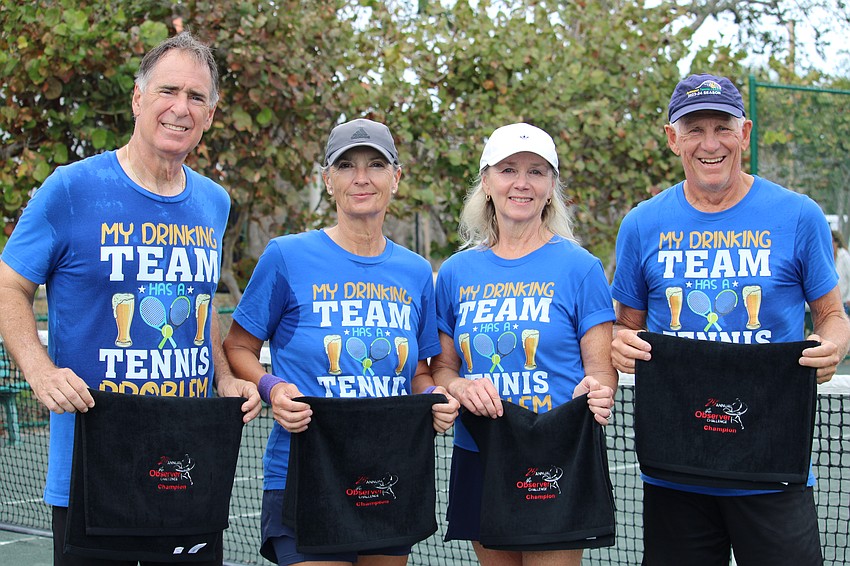 The division two winners were Mike Langlois, Irene Langlois, Dobs Gibbins and Jackie Gibbons.