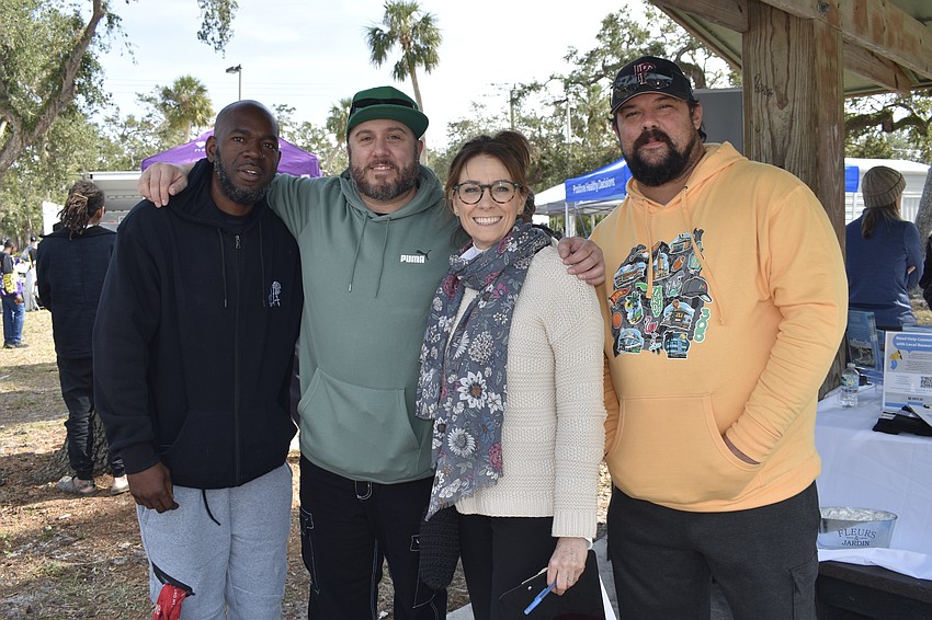 Cornelius Spann, Chris Wagner, Mary O'Connor, manager of healthcare equity with the Sarasota Memorial Healthcare System, and Eric Dunn.