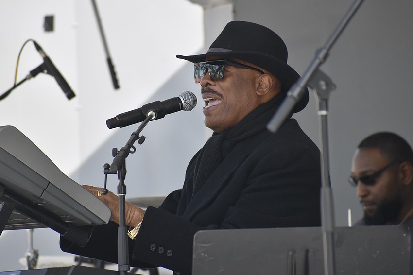Dennis Clove performs as part of the gospel band Truality.