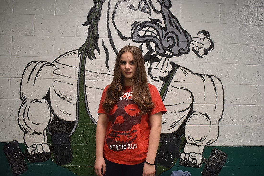 Francesca Bisordi is a sophomore wrestler on the Lakewood Ranch High girls wrestling team. Last season, wrestling in the 170-pound weight class, she was named the Girls 1A District 11 Champion when she pinned Bayshore High's Alexandra Lopez in the tournament last February.