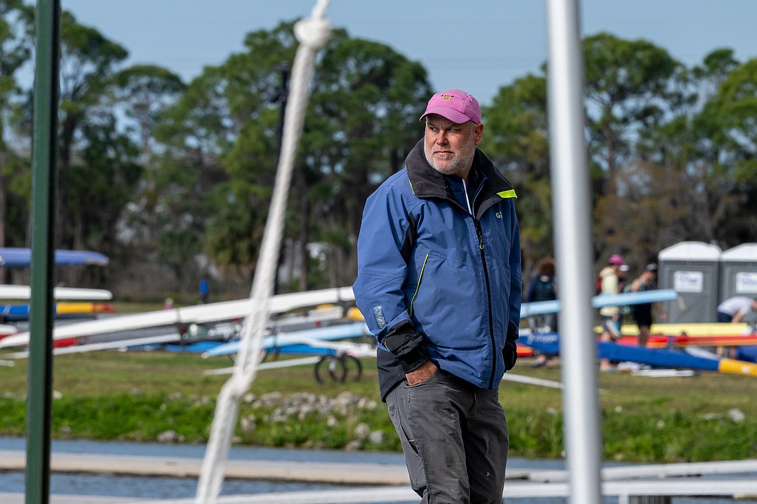 Sarasota Crew Head Coach Casey Galvanek brings a gold-medal pedigree to his coaching at the youth level. Galvanek coached the U.S. men's four boat to gold at the 2024 Olympic Games in Paris.