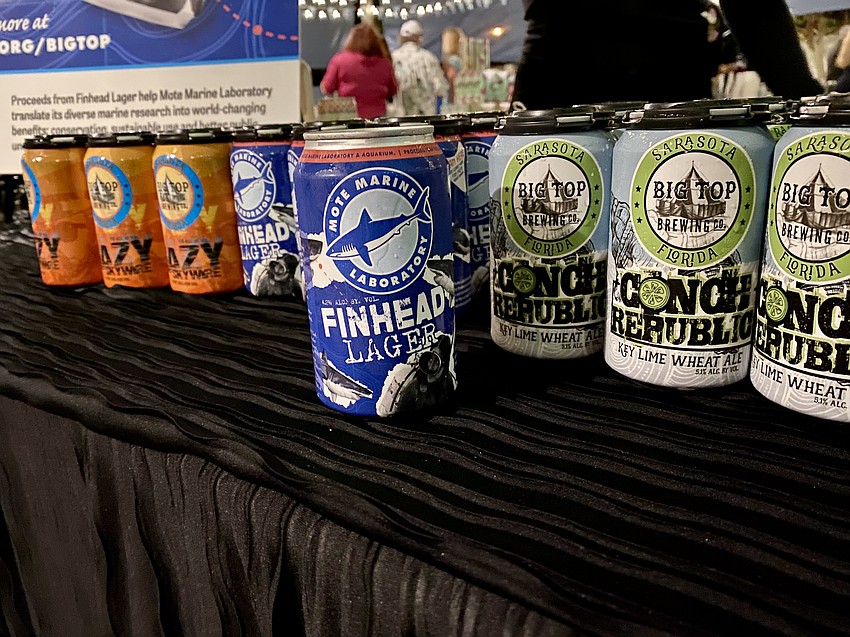 Big Top Brewing Co. features its special brew supporting Mote.