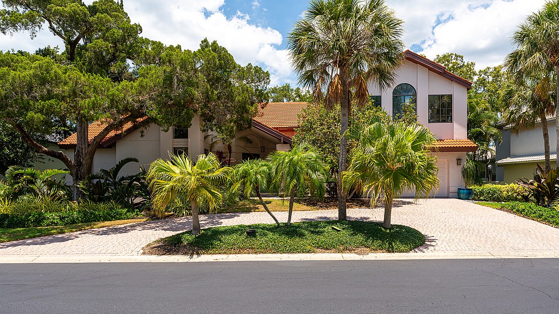 The home at 3140 Bayou Sound has three bedrooms, two-and-a-half baths, a pool and 3,312 square feet of living area.