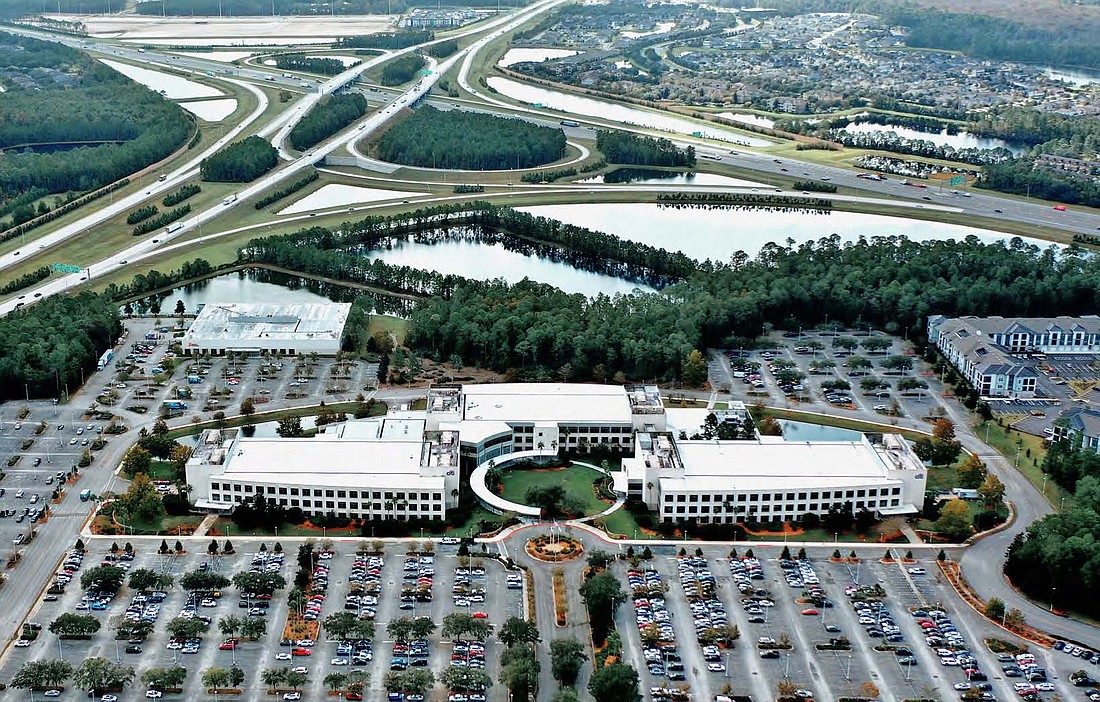 The 73.4-acre Citigroup campus at 14000 Citicards Way in Flagler Center in South Jacksonville.