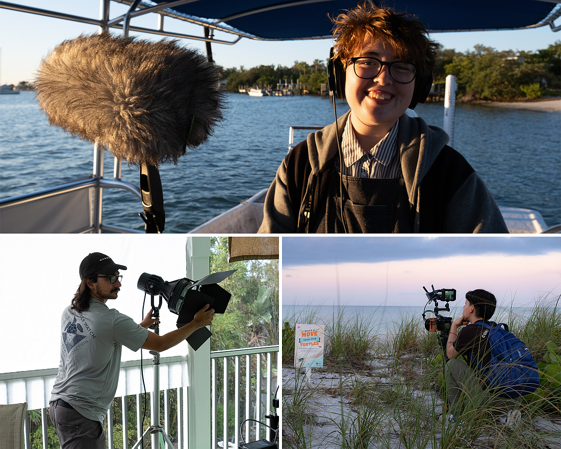 Ringling College of Art and Design film students Ella Satterfield, Beau Agrawal and Almendra Kovac worked on the documentaries.