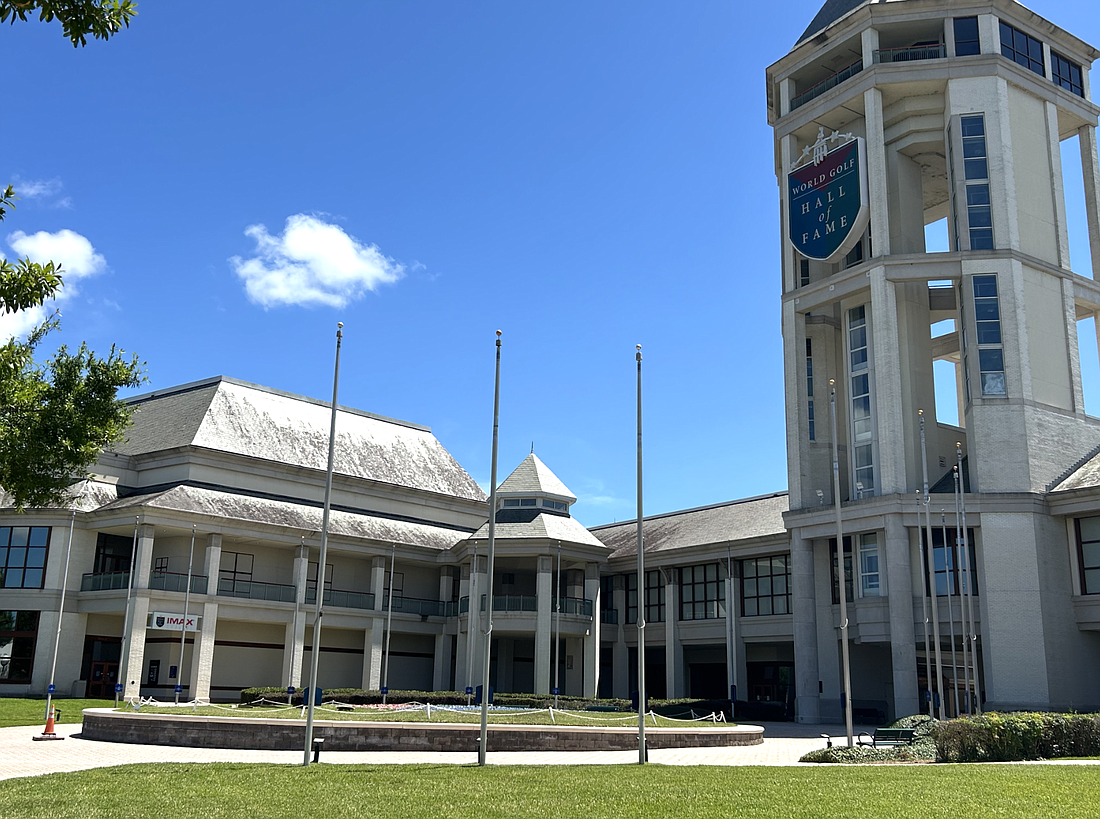 The former World Golf Hall of Fame building and its IMAX movie theater in St. Augustine. St. Johns County owns this building and had planned to acquire more property at the site, but a deal to buy the Foundation property for $5.5 million expired late in 2024.