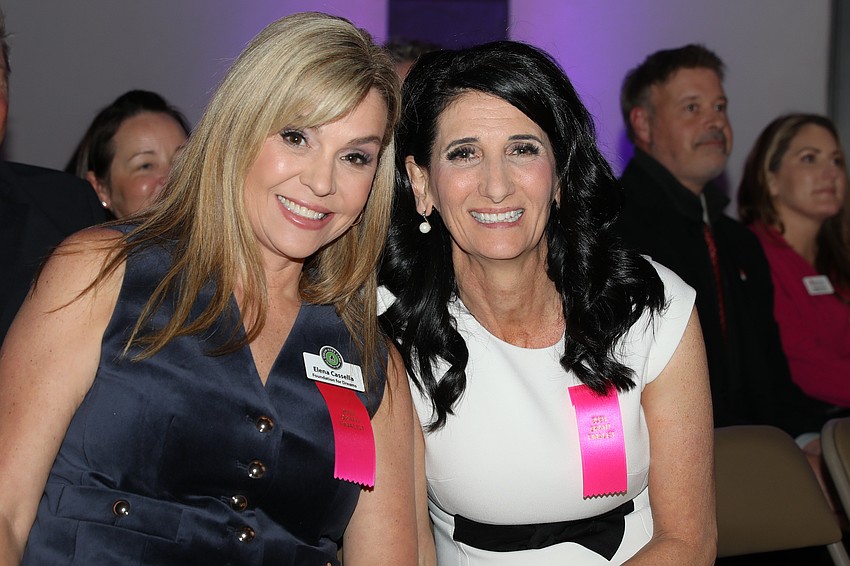 Elena Cassella and Annette Larkin representing grant finalist and winner Foundation for Dreams.