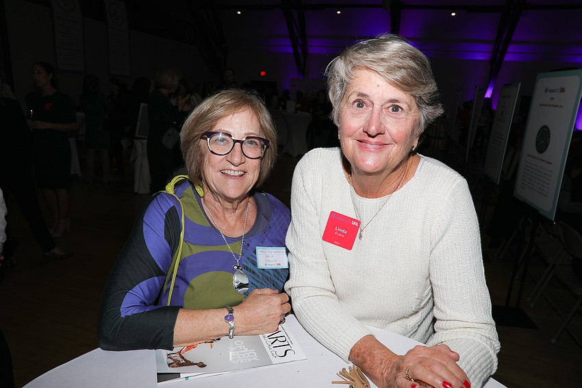 Paula Brown and Linda Evans