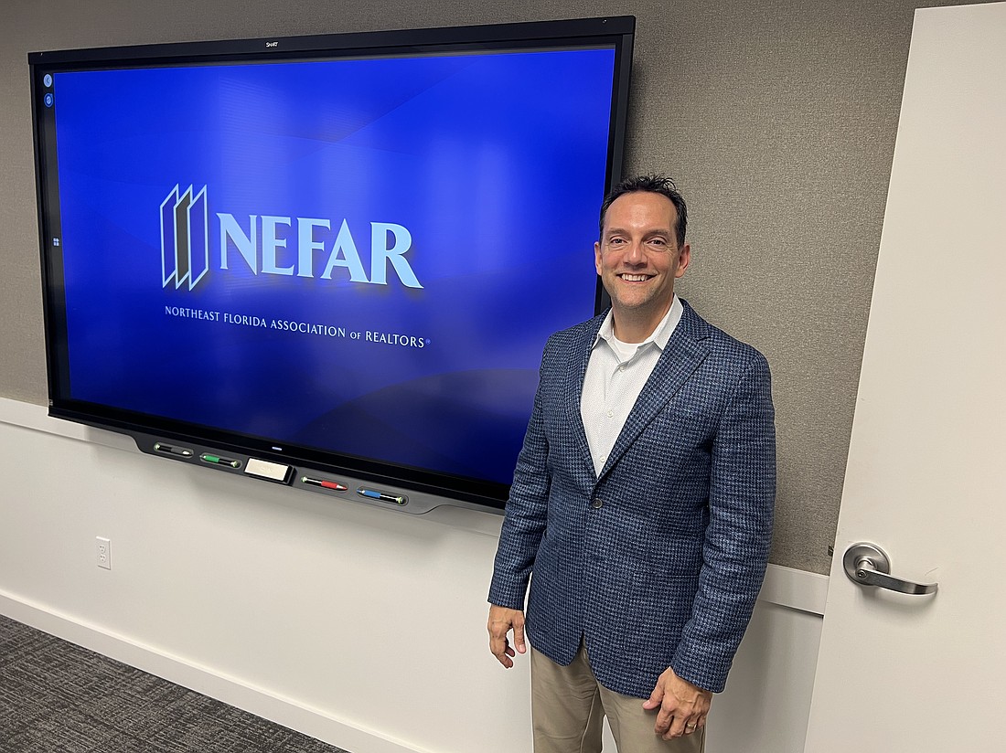 Mario Gonzalez, the incoming president of the Northeast Florida Association of Realtors, says his goals for the organization include continuing to grow its membership and to make members aware of all the learning opportunities that NEFAR offers.