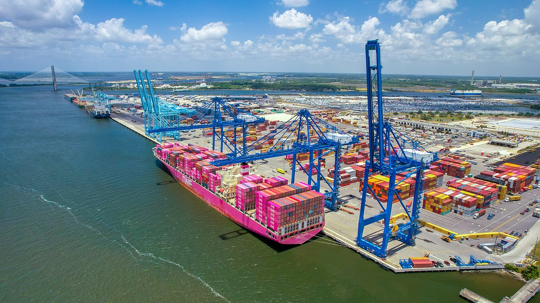 JaxPort said cargo volume increased at the end of 2024 because of concerns about future tariffs on imported goods.