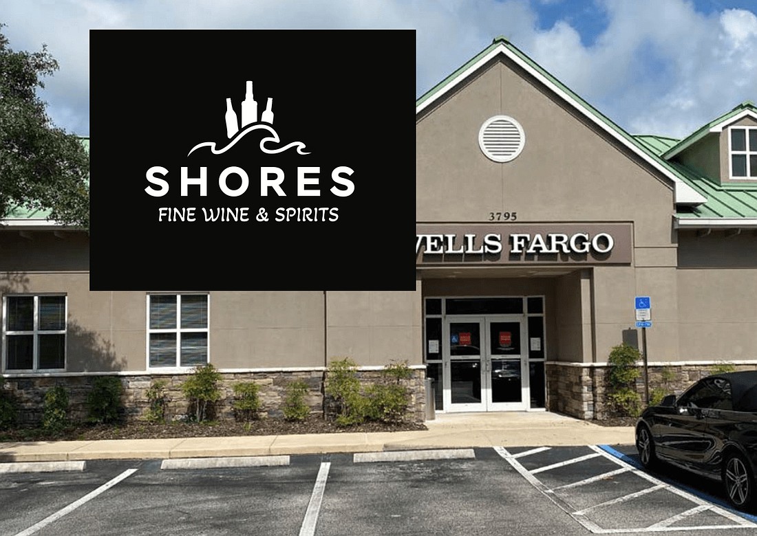 Shores Fine Wine & Spirits is planned for a former Wells Fargo bank at 3795 Palm Valley Road in Ponte Vedra Beach.