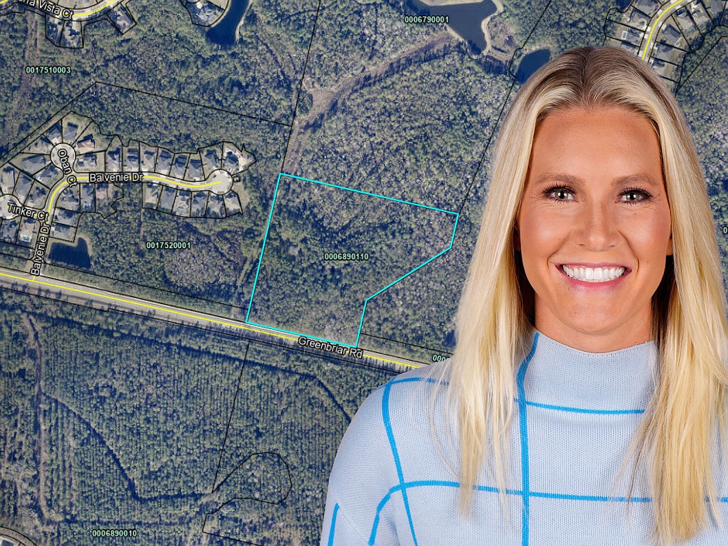 ESPN analyst and basketball commentator Steffi Sorensen plans to open a gym with pickleball courts on the north side of Greenbriar Road about 1.2 miles west of Longleaf Pine Parkway.