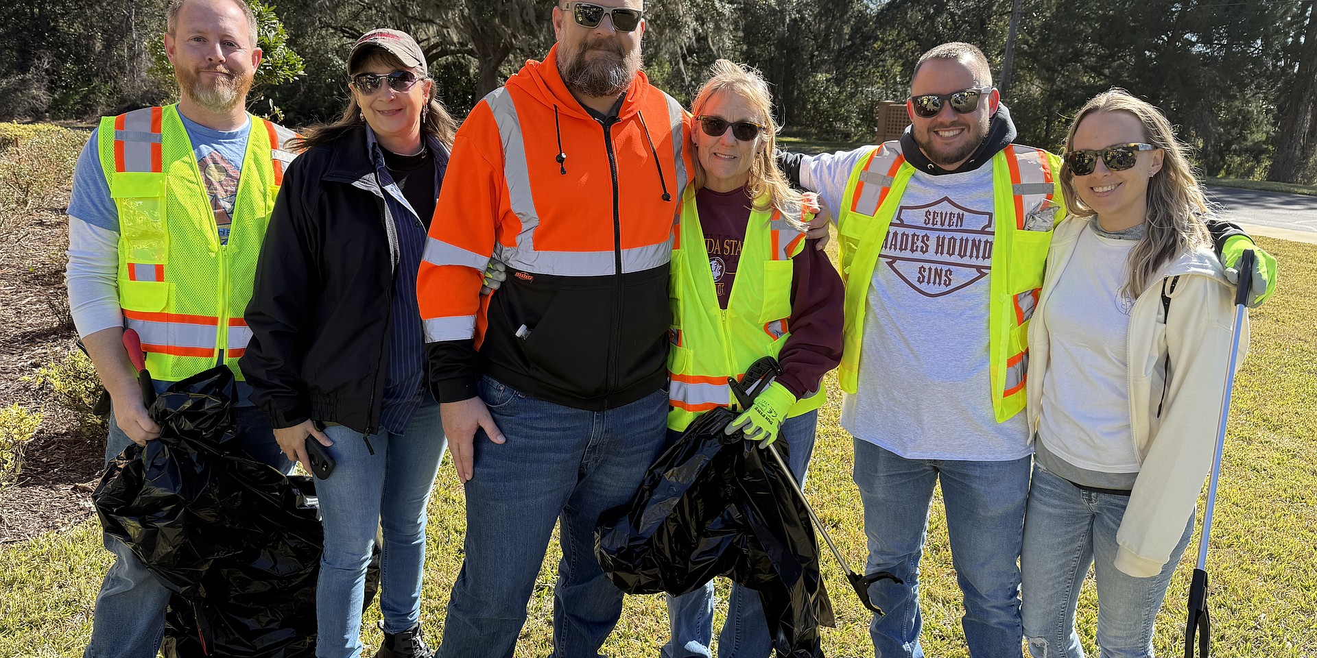 Bunnell city staff: Joseph Parsons, Mary Anne Atwood, Dustin Vost, Mayor Catherine Robinson, Bradley Reed and Jessica Sheeler. Photo by Brian McMillan