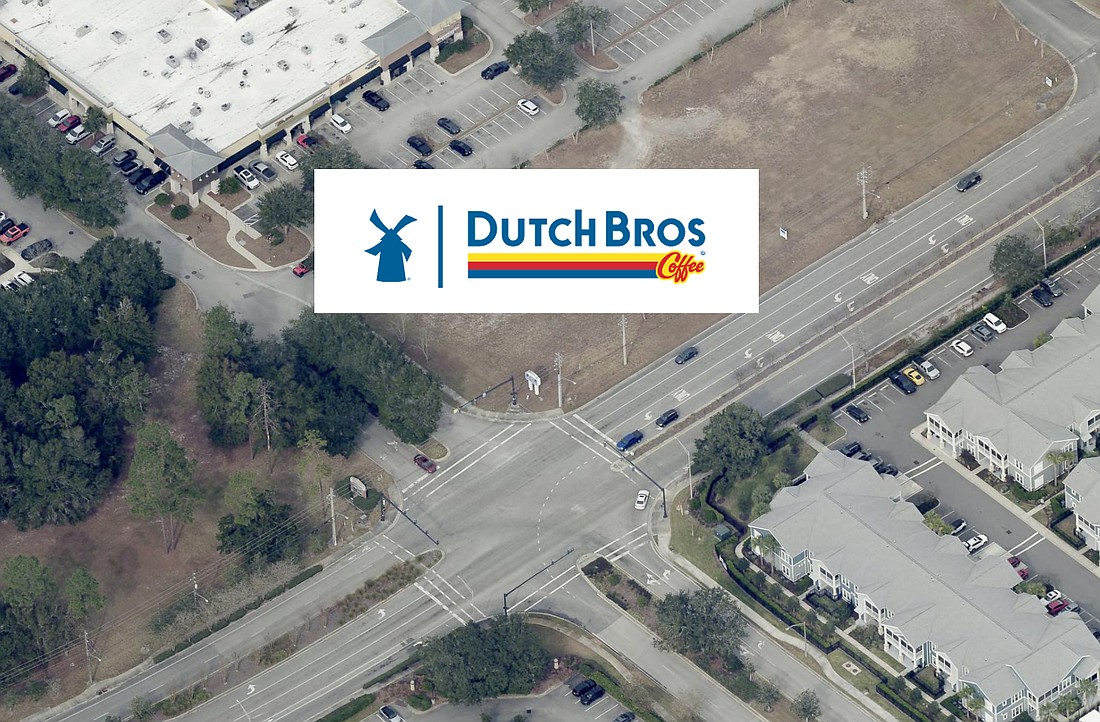 Dutch Bros Coffee appears to be considering a Jacksonville drive-thru kiosk at northeast Flagler Center Boulevard and Old St. Augustine Road.