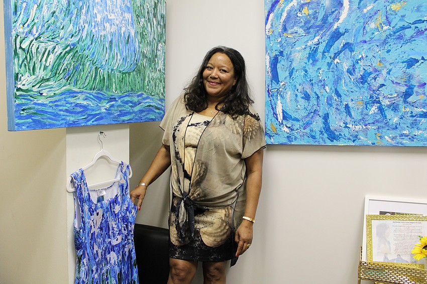 Medge Jaspan organized the Art on the Gulf showcase last week.