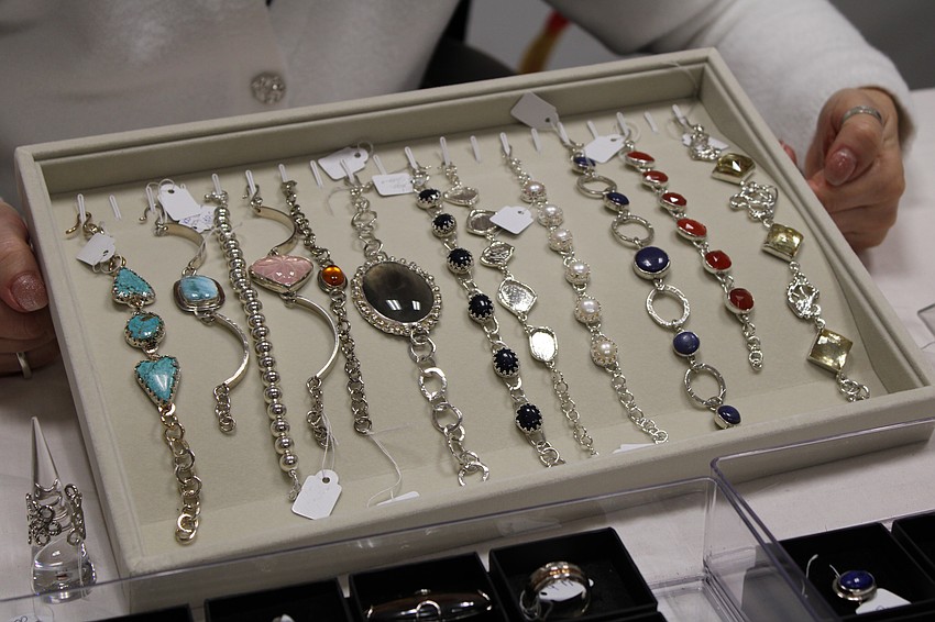 Rosane Ferreira of Rosane's Creations incorporates interesting stones in her jewelry.