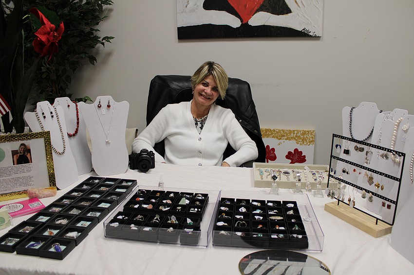 Rosane Ferreira of Rosane's Creations incorporates interesting stones in her jewelry.