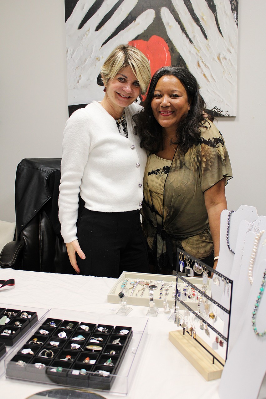 Rosane Ferreira of Rosane's Creations and Medge Jaspan