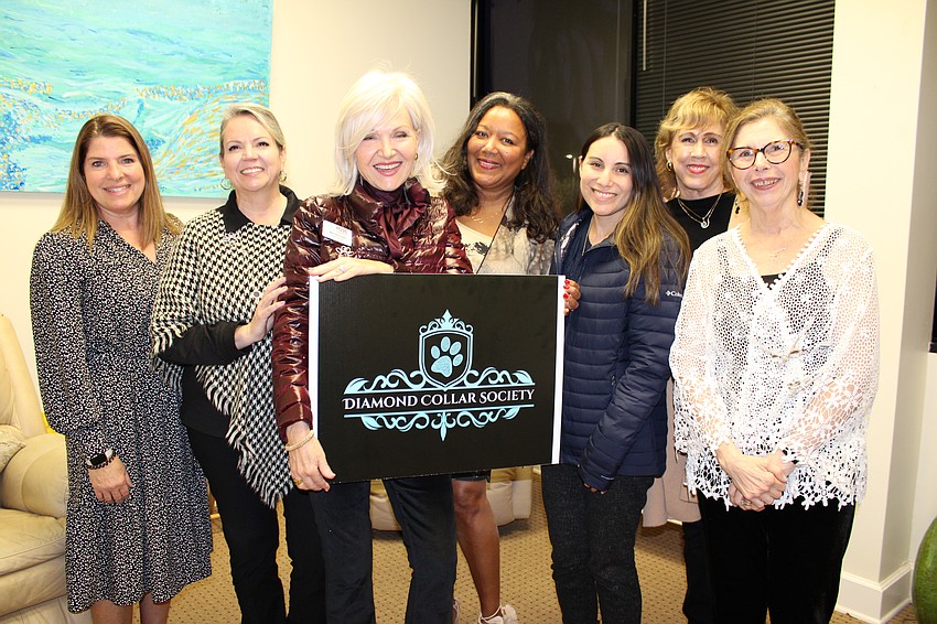 From left, Kim Verreault, Veronica Brandon Miller, Melinda Foster, Medge Jaspan, Felicia McDermott, Mary Harrigon and Lydia Zorzi