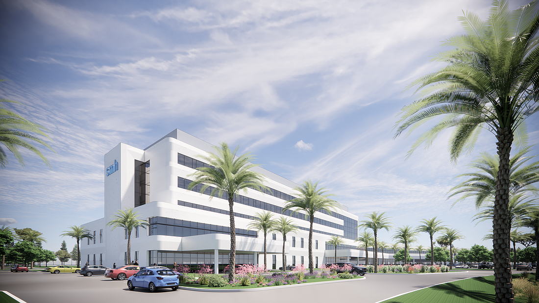 Sarasota Memorial Hospital's North Port campus will have six floors, with room for future expansion.