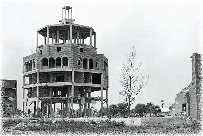 The demolition of John Ringling’s Ritz-Carlton Hotel in 1963.