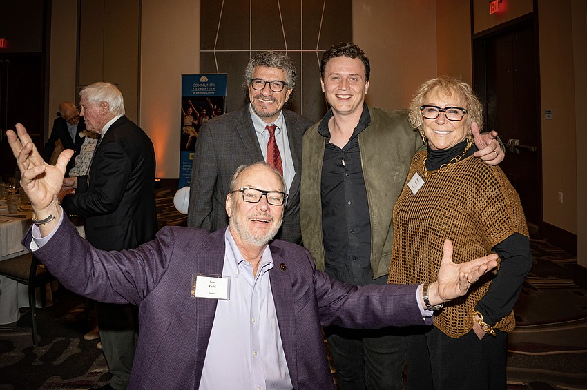 Tom Koski, Giancarlo Guerrero, Harry Sayer and Sherry Koski