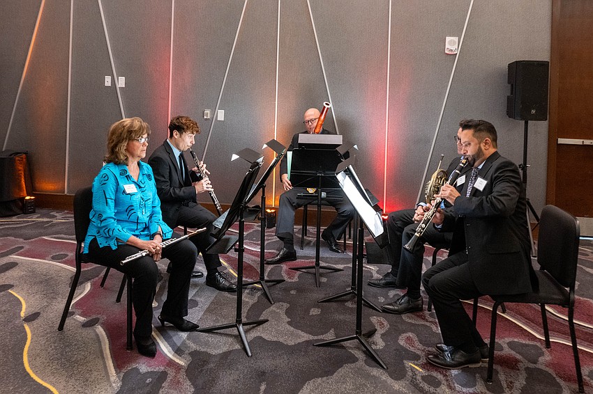 The evening featured a special perfomance by the Sarasota Orchestra Wind Quintet.