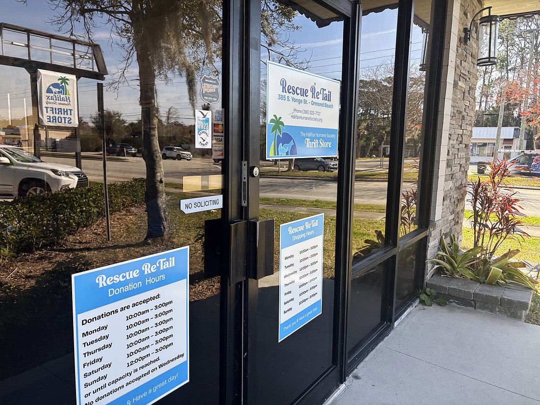 Halifax Humane Society's Rescue ReTail store is located at 385 S. Yonge St. in Ormond Beach. Photo by Jarleene Almenas