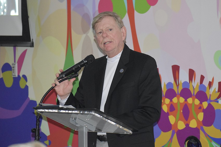 Commissioner Mark Smith, one of the event's honorees, offered the opening speech.