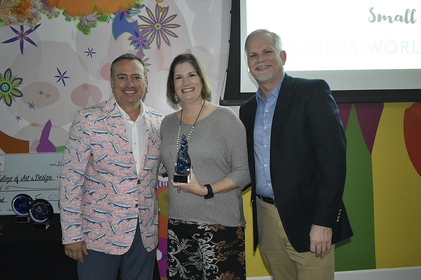 Tim and Cynthia Holliday of Children's World and Business World were honored with the Small Business of the Year award. They have implemented an RFID technology for checkout,  implemented green initiatives like Florida friendly landscaping and have hosted the largest collection site for Toys for Tots in the area.