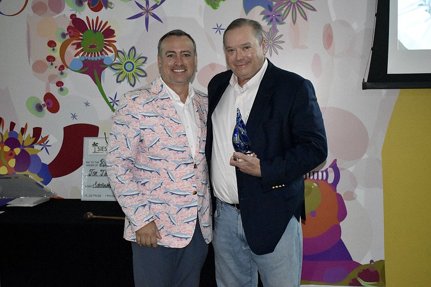 Mike Quillen, owner of Gecko's Grill & Pub, was honored as businessperson of the year.