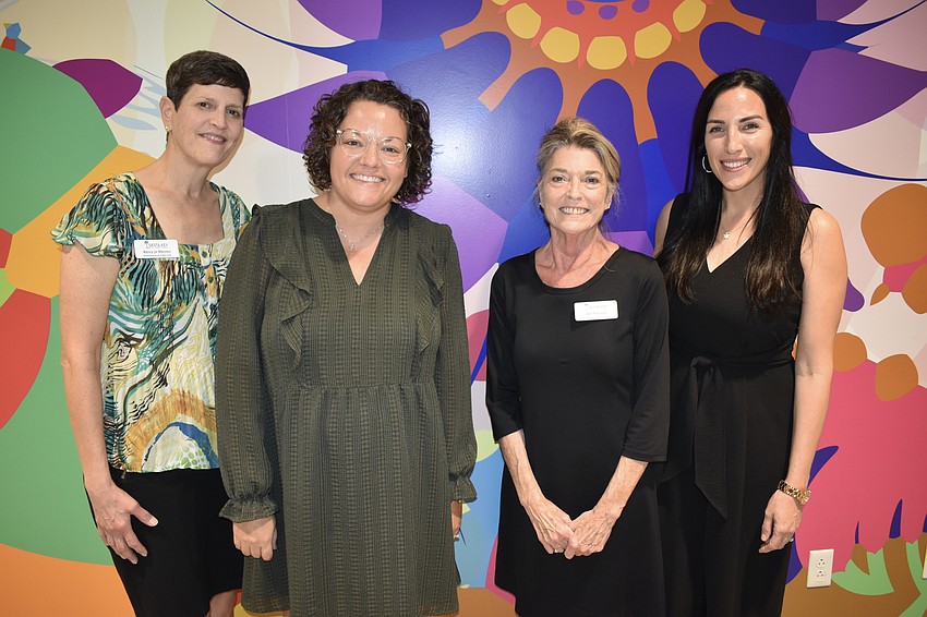 Siesta Chamber's Nancy-jo Manney, Brittany Stokes, executive director Ann Frescura and Marisa Merlino