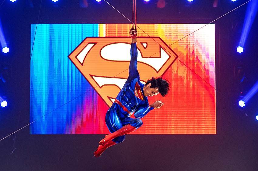 Superman made an appearance at the Circus Arts Conservatory's gala Jan. 31.