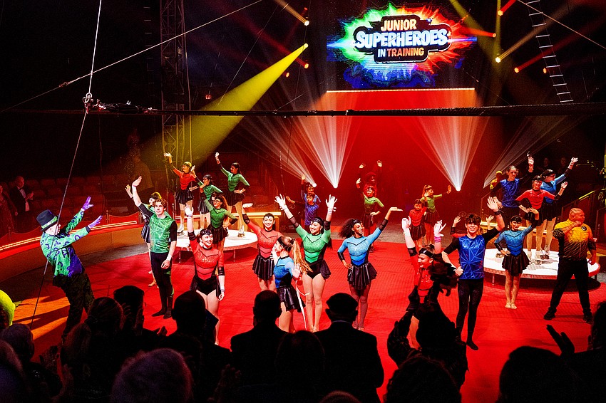 The Circus Arts Conservatory's students perfom a finale.