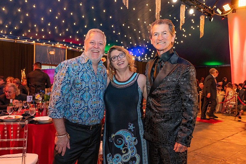 Joseph and Michelle Caulkins and Circus Arts Conservatory Founder Pedro Reis