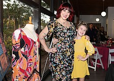 Amanda Heisey and Minna Montagna with Caren Brady's design for the 2023 production of "The Drowsy Chaperone."