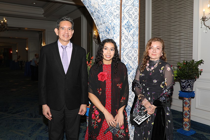 Andres Soriano, Sophia Soriano and Lorena Posligua