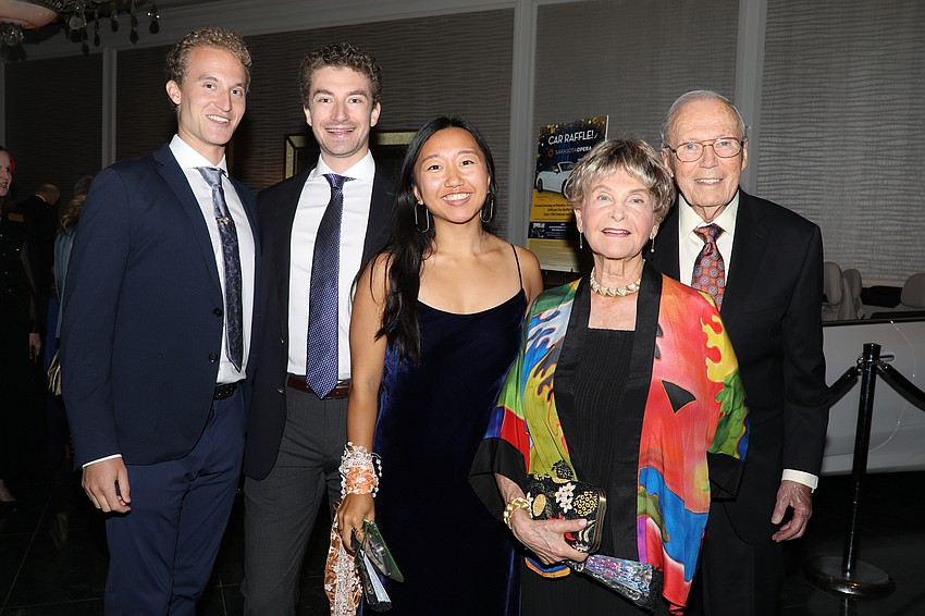Pete Dunay, Philip Dunay and Christina Yin so enjoyed last year's opera gala that they flew in to attend again with their grandparents Carol and Joseph Kreit.