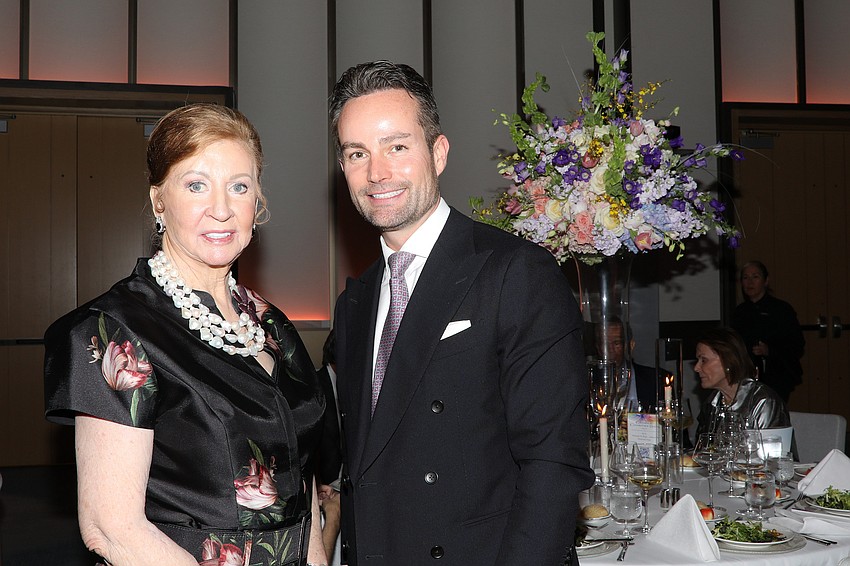 Chairwoman Bridget Spiess and St. Regis General Manager Winfred Van Workum