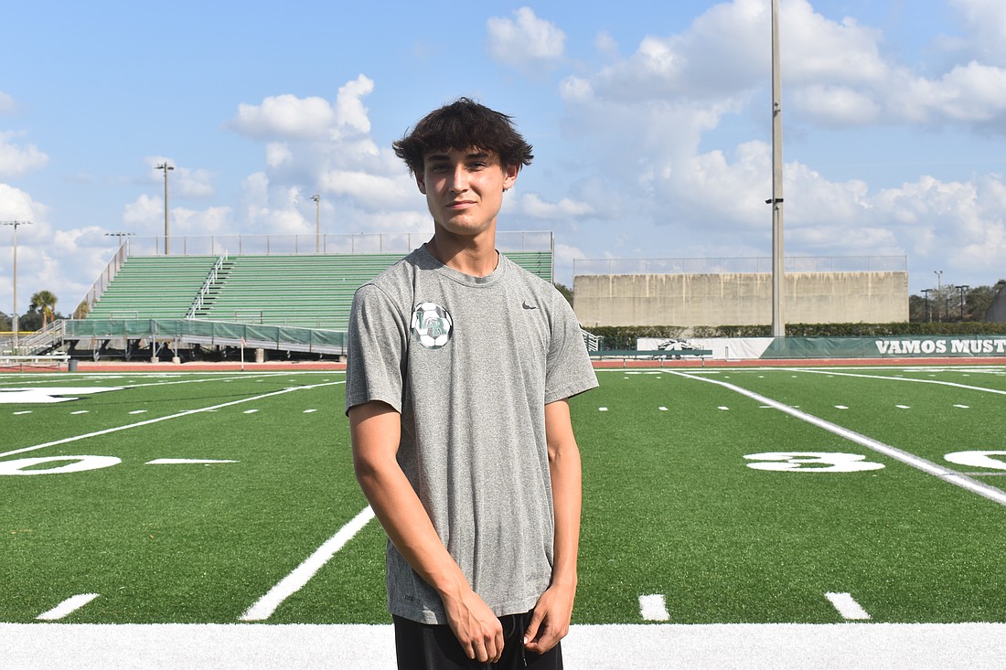 Lakewood Ranch High junior Gabriel Lara proved to be the difference maker in the Mustangs' 6A District 11 title win over Parrish Community High Jan. 29, scoring twice in the second half.