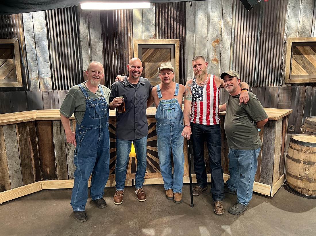 Moonshiner Eric "Digger" Manes, Jeremy Craig and Moonshiners Tim Smith, Josh Owens and Steven Ray Tickle. Courtesy photo