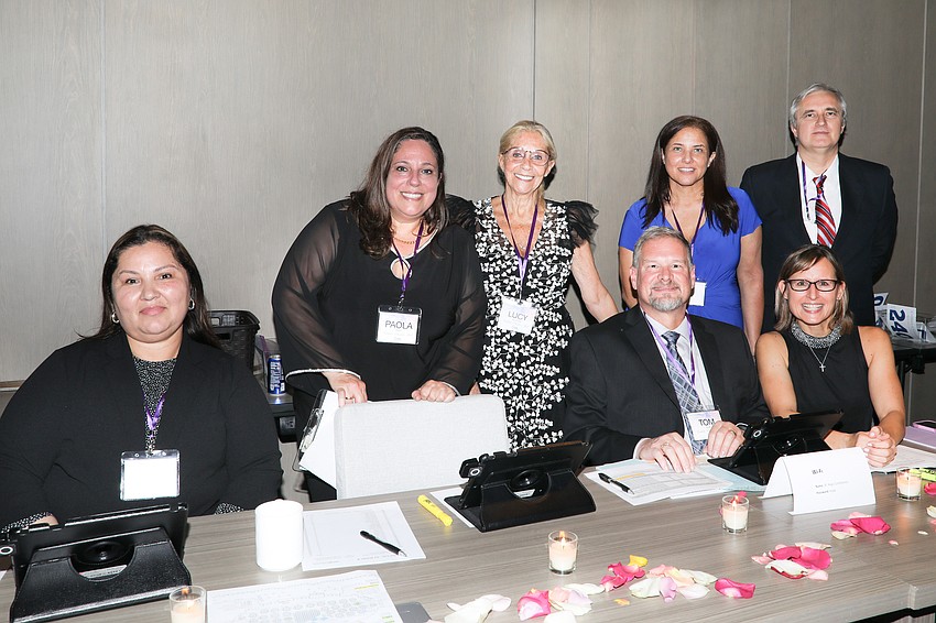 Clara Alvarez, Paola Pinillos, Lucy Rodibaugh, Tom Taylor, Marisol Violette, Helen Rombalski and Jack Rutkowski