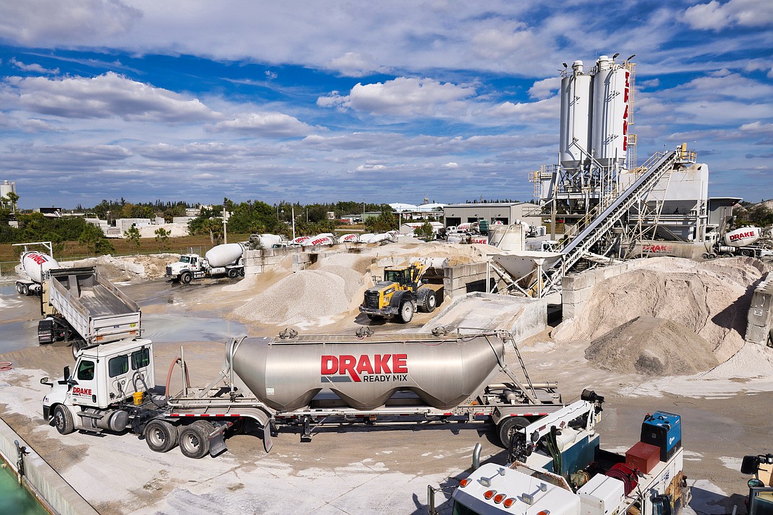 Drake Ready Mix operates out of a 10-acre facility in Fort Myers.