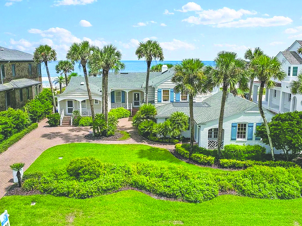 Oceanfront two-story home built in 1935 with a 1985 addition. It features seven bedrooms, six full and one half-bathrooms, porches and deck.