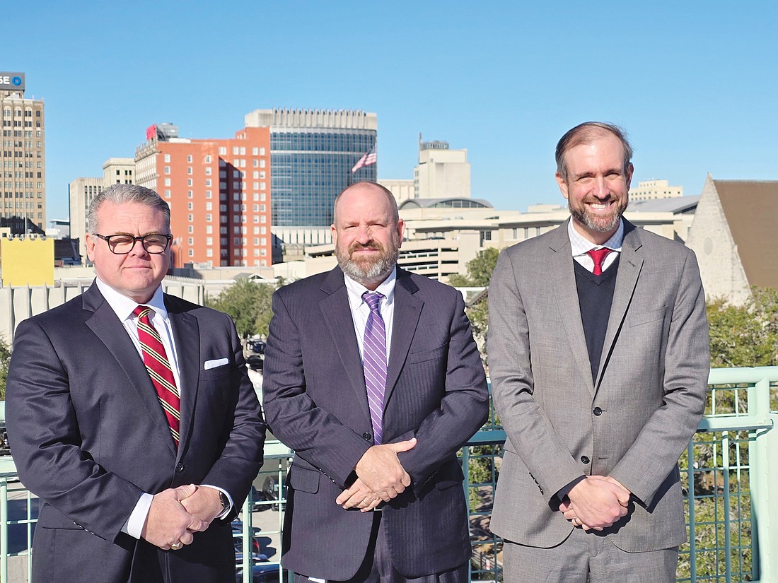 From left, city of Jacksonville Deputy Inspector General for Investigations Rick Samples, Inspector General Matthew Lascell and Deputy Inspector General for Audits David Johnston.