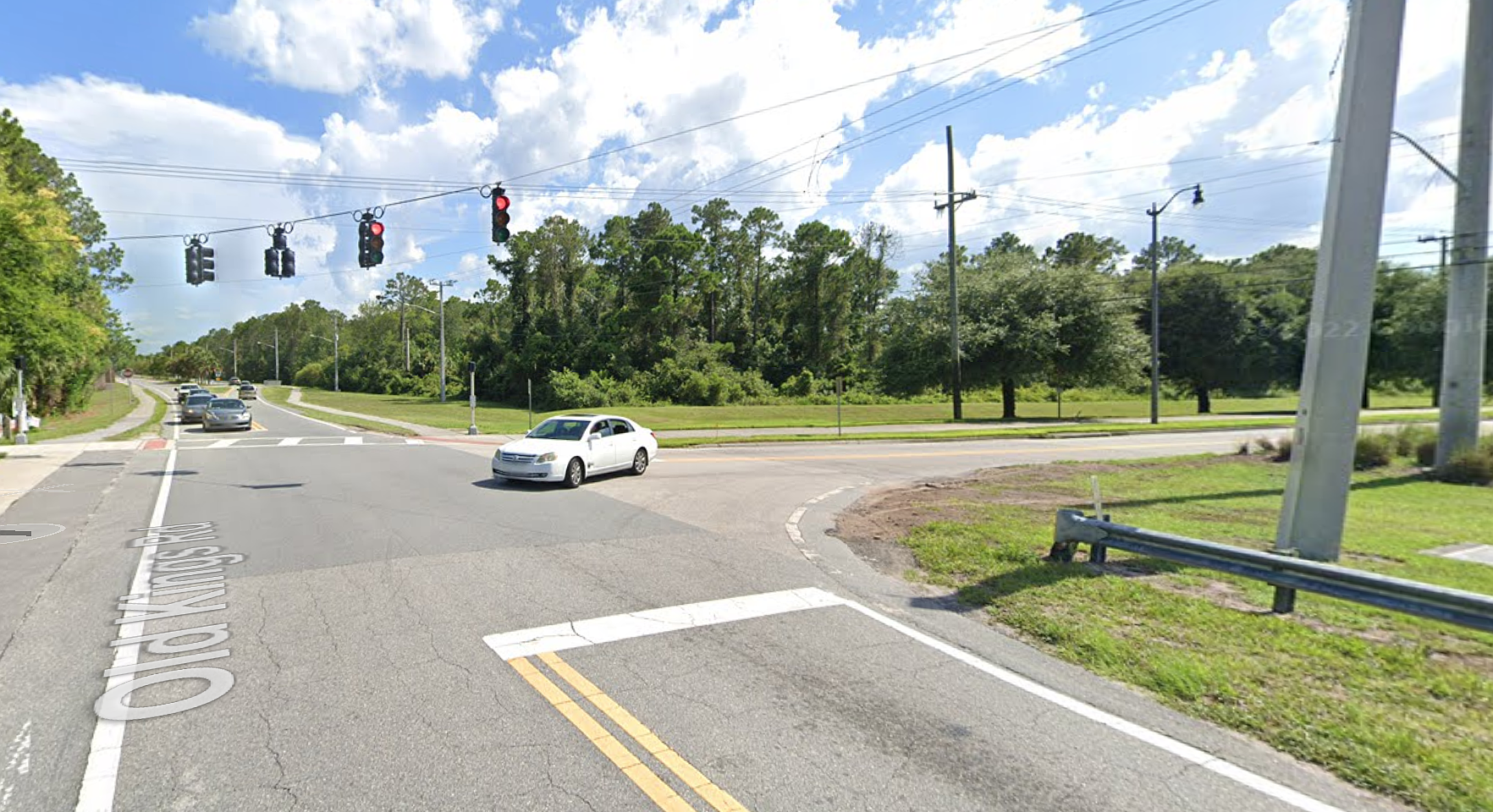 The intersection at Old Kings Road South and Town Center Boulevard will eventually be improved, but design is just getting started. Google Maps image