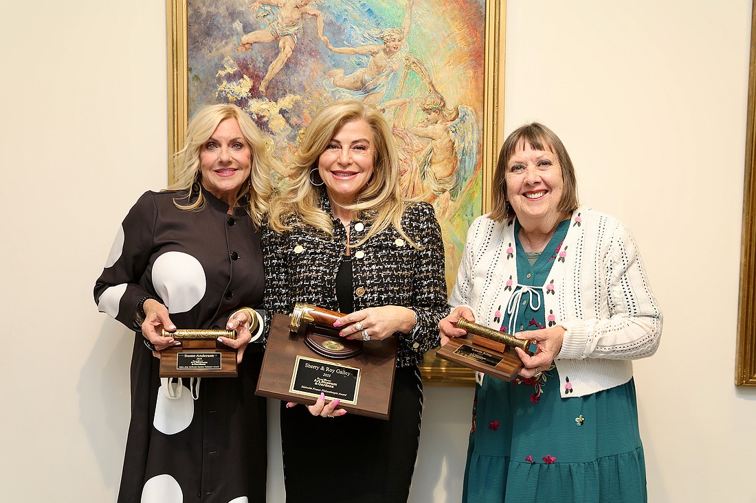 Award winners Susan Anderson, Sherry Gailey and Linda King. Courtesy photo