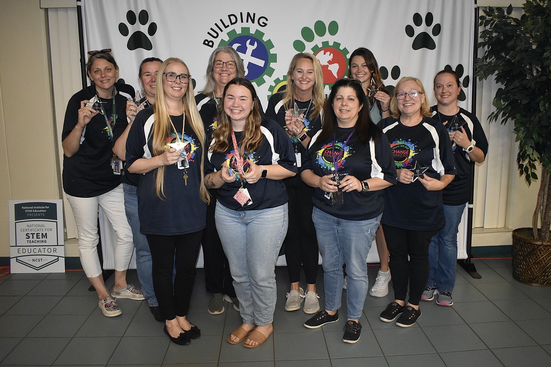 Wilkinson Elementary's STEM teachers who were honored included Kayly Ward, Angel Shideler, Tessa Healy, Michelle Scotese, Brianna Maltby, Deanna Snider, Vickie Schaefer, Isabella Magro, Kristy Wall and Stefanie Lynch.