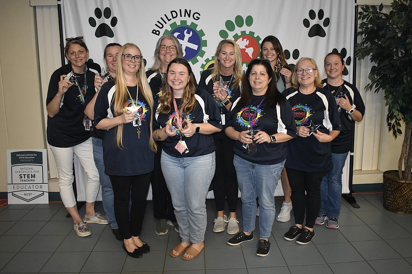 Wilkinson Elementary's STEM teachers who were honored included Kayly Ward, Angel Shideler, Tessa Healy, Michelle Scotese, Brianna Maltby, Deanna Snider, Vickie Schaefer, Isabella Magro, Kristy Wall and Stefanie Lynch.