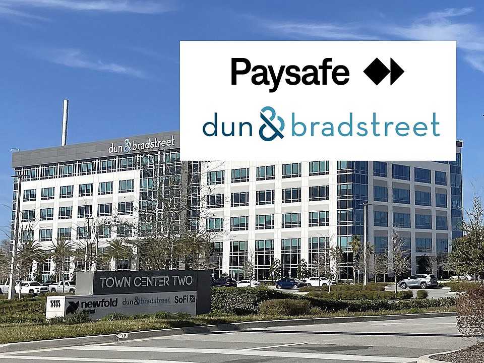 Paysafe and Dun & Bradstreet are both in the Town Center Two building at 5335 Gate Parkway across Butler Boulevard from St. Johns Town Center.